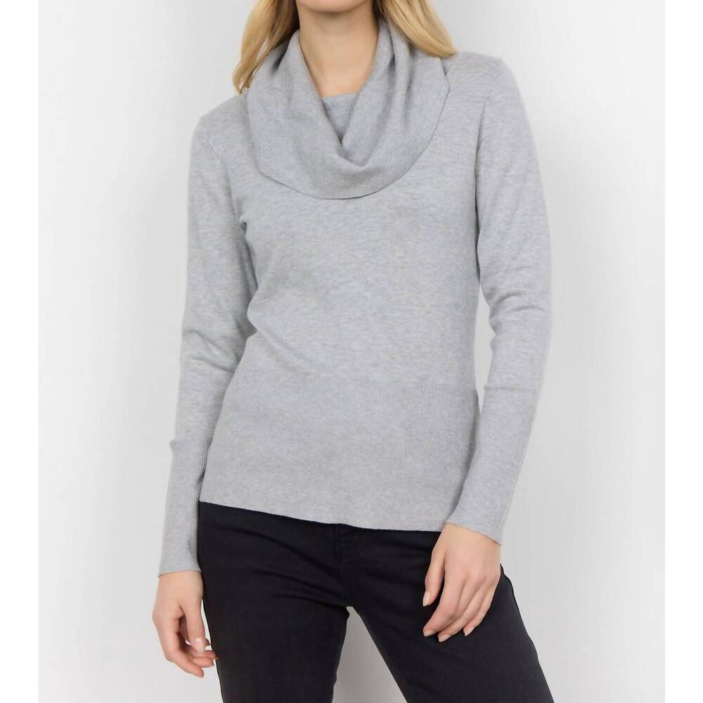 NEW SOYA CONCEPT dollie cowl neck sweater in grey